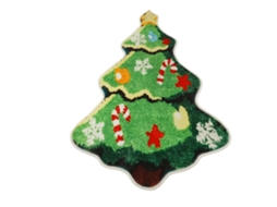 Tapete de chão de Natal, macio, cachemir, absorvente, decorativo S/MARCA