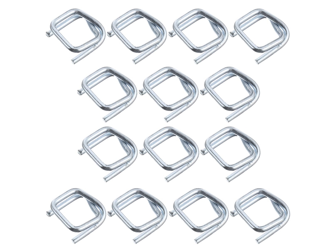 Fivelas de Metal Ajustáveis para Correias, 19 Mm, 50 Peças, Aço Galvanizado, Compatíveis com Correias. SFUSHOS
