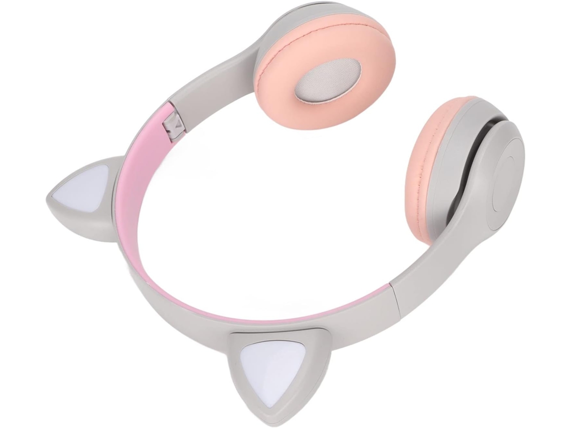 Fones De Ouvido Bluetooth Sem Fio Com Luzes Led Em Formato Orelha