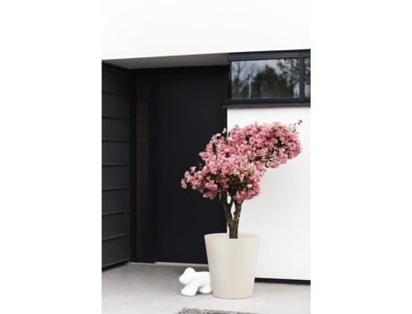 Elho Pure Straight Round Planter 50 cm Linho Branco C 50 cm X L 49,5 cm X A 51 cm 100% Reciclado Elho Give Nature Space