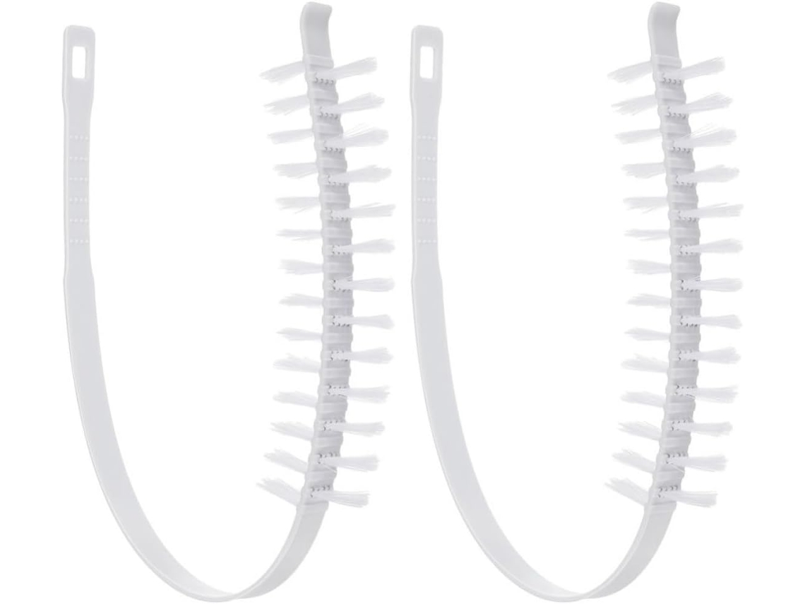 Conjunto De Escovas Flexíveis Para Máquina Lavar E Secar Roupa Showeroro, 2 Unidades Com Cabo Longo E Cerdas Duráveis