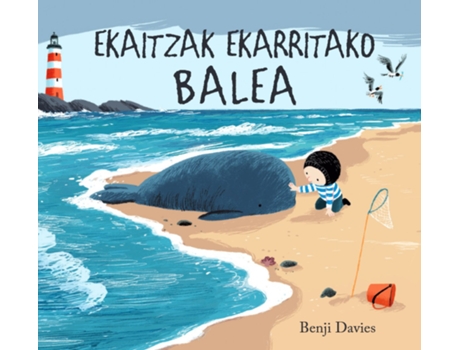 Livro Ekaitzak Ekarritako Balea de Benji Davies (Basco)
