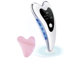 Massageador Facial Yizhood G1 Elétrico Facial Gua Sha Vibração Branco