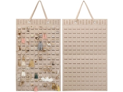 Organizador de Brincos Pendentes, Design Compacto, Material Macio, para Mulheres e Meninas Caqui