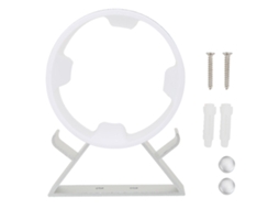 Suporte Para Secador De Cabelo Em Alumínio Com Espaço Ventilador, Sem Furos, Leve E Acessórios Hardware (9482ss Organizador Ventilador Prate