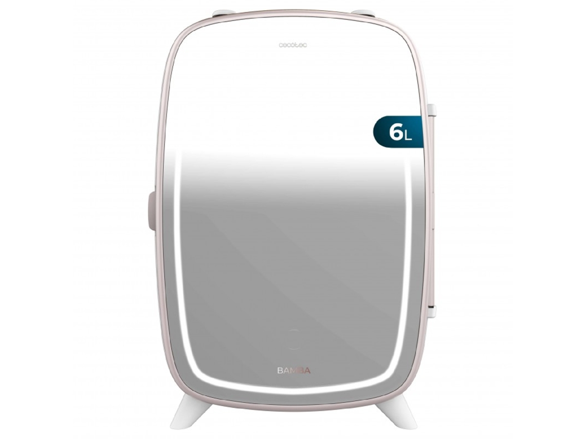 Mini Frigorífico para Cosméticos de 6 L com Espelho e Luz LED CECOTEC