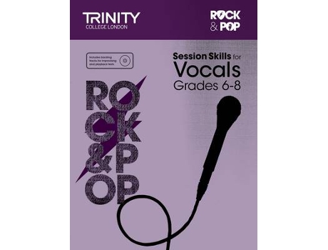 Livro session skills for vocals grade 6-8 de trinity college london (inglês)