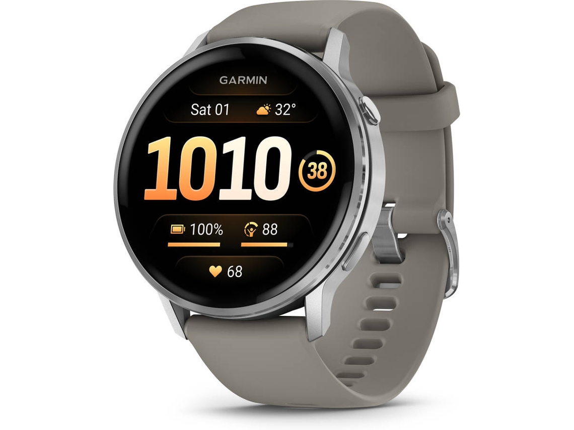 Smartwatch GARMIN Venu 4 (Prateado - 45 mm)