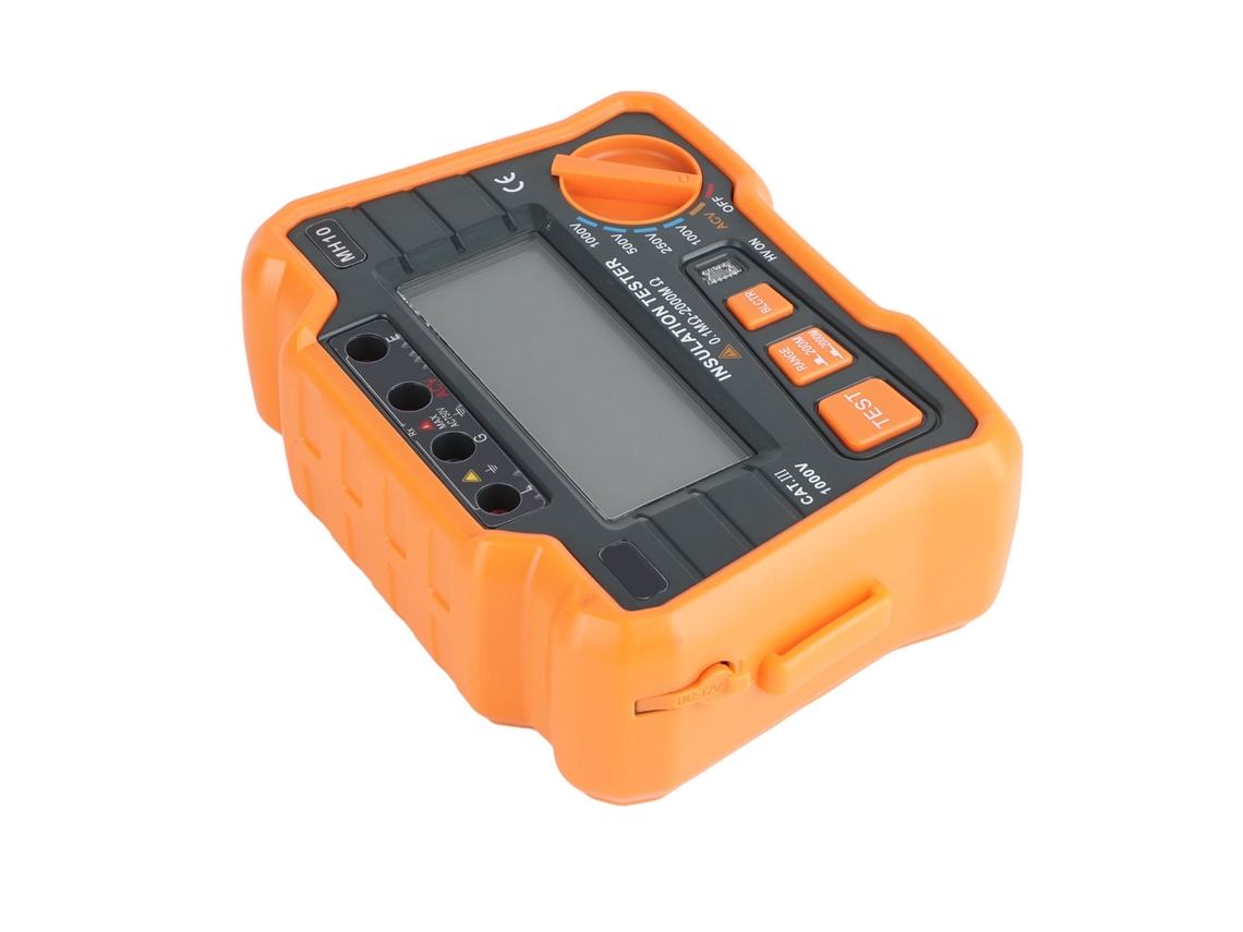 Laxiscreed Multímetro Digital Megohmmeter Para Teste De Isolamento E Resistência À Terra De Alta Precisão