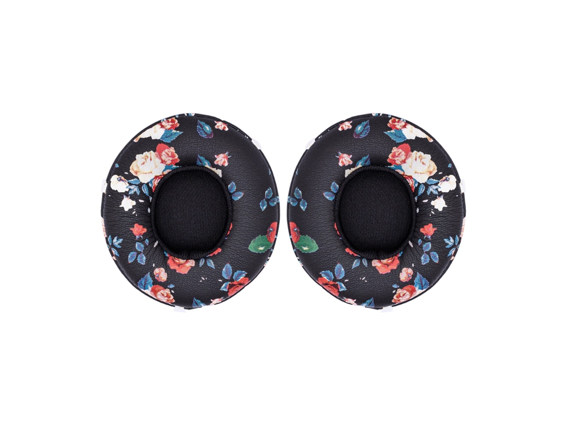 Almofadas Zruxe Para Beats Solo3 E Solo 2 Sem Fio (vintage Preto Com Flores, Substituicao)