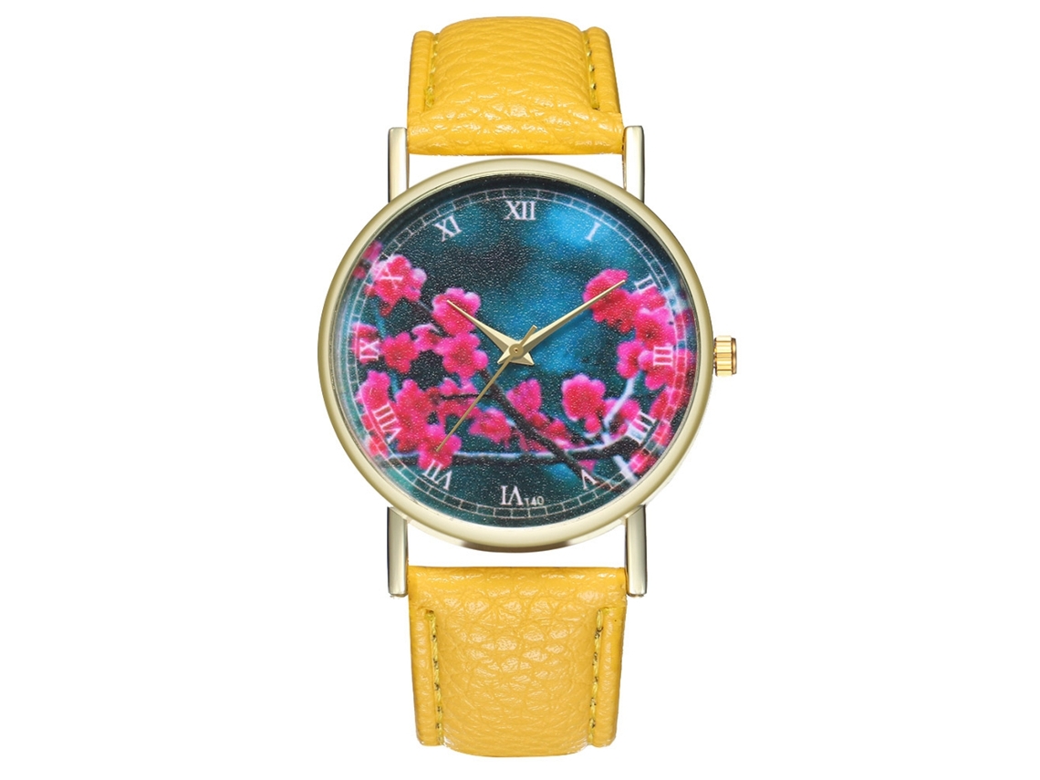 Relojes De Moda Unisex Para Hombre Y Mujer De Cuarzo (amarillo)
