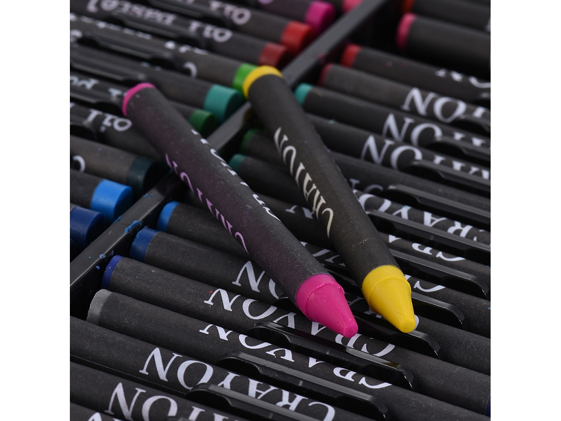 Set De Arte 168 Peças Com Lápis De Cor, Crayons, Pastéis De Óleo E Cola