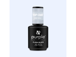 Flash Silver Top Coat No Wipe Purple
