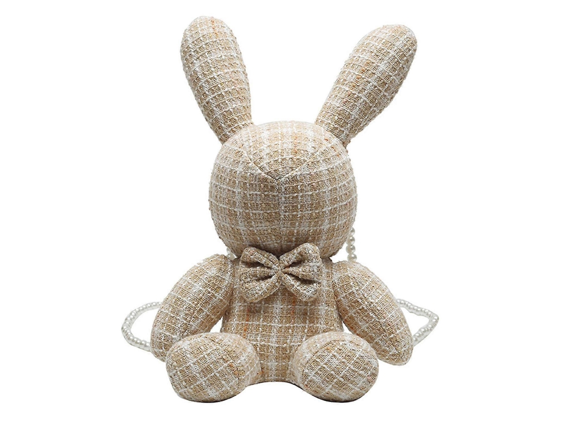 Bolsa De Coelho, Bolsa De Ombro, Bolsa Transversal Com Corrente De Pérolas, Para Sair, Cáqui