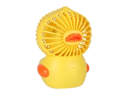 Ventilador Portátil Laxiscreed De Patinho Amarelo 3d, Mini, Recarregável Usb E Potente Para Uso Fácil