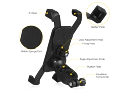 Suporte Mali para Celular em Bike, Rotação 360°, Ajustável, Universal