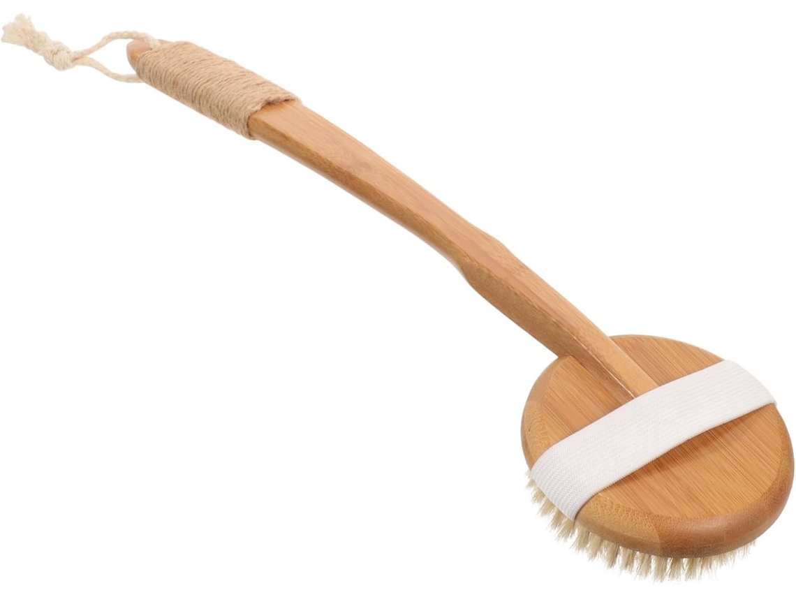 Escova Esfoliante Com Cabo Longo Ergonômico Para Lavagem Profunda Das Costas E Massagem Corporal, Adequada Para Homens E