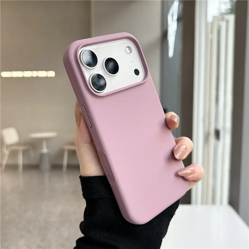 Capa Magnética De Silicone Líquido Para Iphone 15 Pro Max (roxa), Capa Macia Fosca.