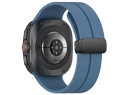 Pulseira De Relógio Compatível Com Samsung Galaxy Watch Ultra 2 47mm, Substituição Desportiva Em Silicone Macio. Azul Hexinyigjly