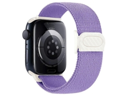 Pulseira De Nylon Elástica Compatível Com Apple Watch Series 9, 8, 7, 41 Mm / 6, 5, 4 Se , Se (2023), Se 40 Mm / 3, 2, 1, 38 Mm Facpoet (2022)