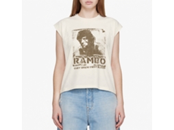 Rockinstone Rambo Movie Blame Solid Natural Adult T-shirt Size:xxxl