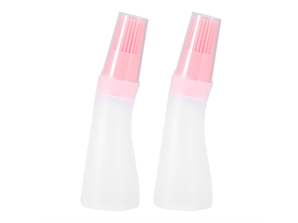 Garrafa De Silicone Com Pincel Para Churrasco E Cozinha Caseira