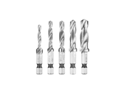 Conjunto de 5 Brocas de Rosqueamento FACOM