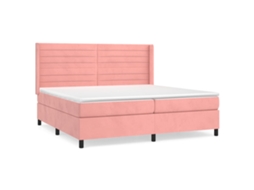 Box Spring Bed, Box Spring Beds Vidaxl Cor-de-rosa Veludo (200 X 200 Cm)