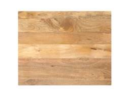 Vidaxl Tampo De Mesa Retangular 100x80x3,8 Cm Mangueira Maciça