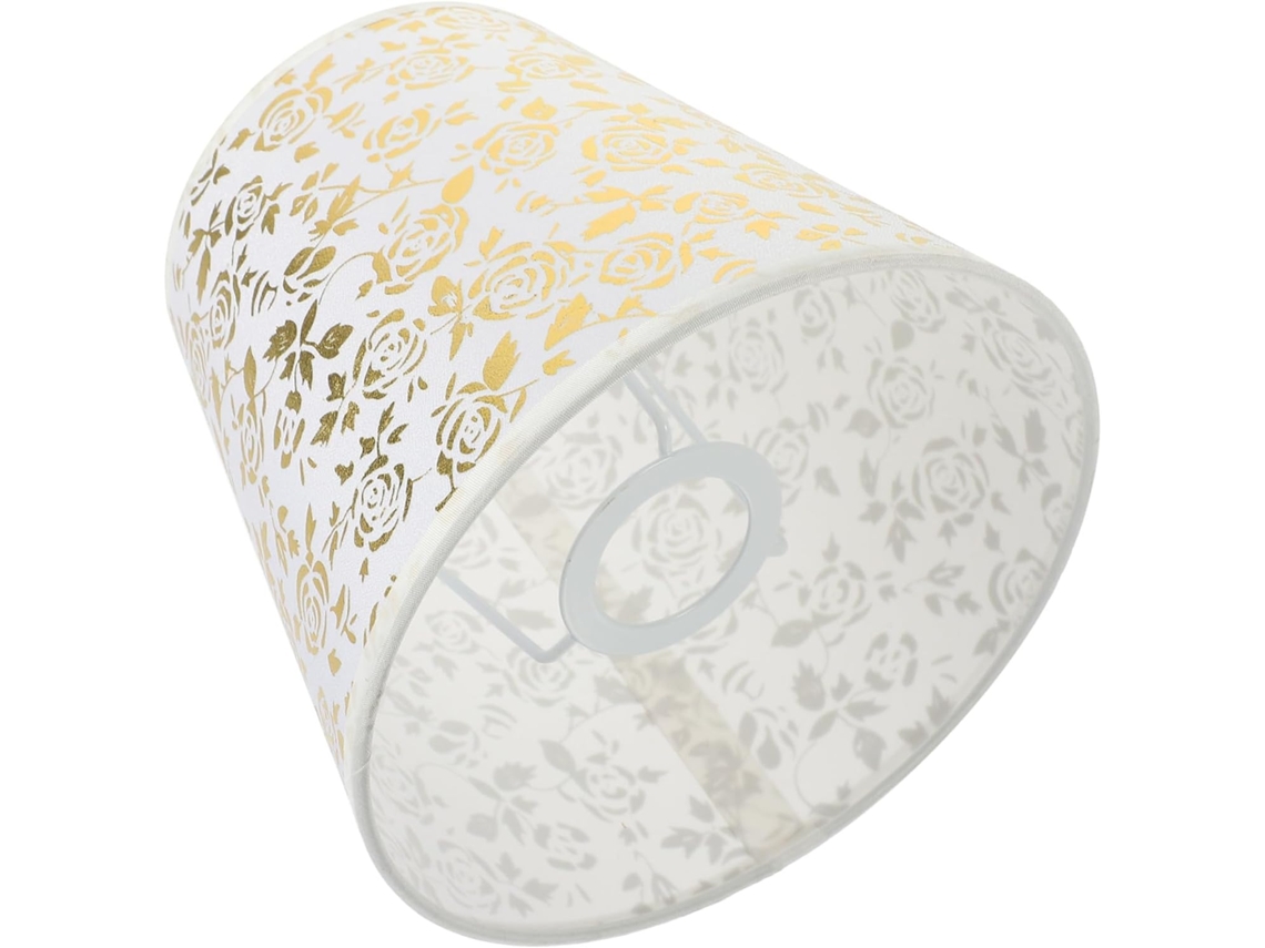 Tecido Floral para Substituição de Abajur, Design Leve em Tom Rosé, Ideal para Sala de Estar e Quarto. SFUSHOS