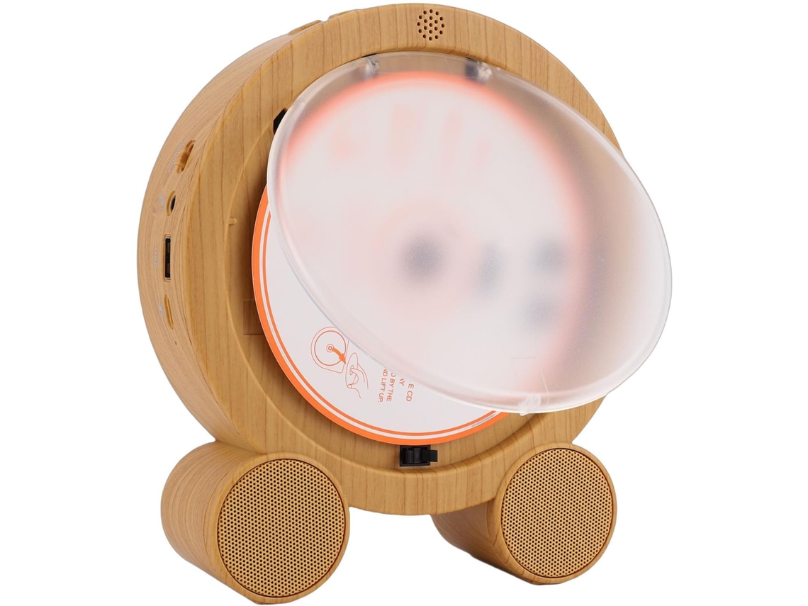 Tosuny Leitor Cd De Mesa Vertical, De Portátil Com Bluetooth, Tela Lcd, Alto-falantes Hifi Duplos, Rádio Fm