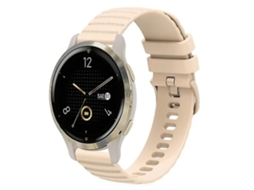 Lurelia Garmin Venu 2s Pulseira De Silicone Com Ondas Pontilhadas 18 Mm, Cor Sólida, Starlight