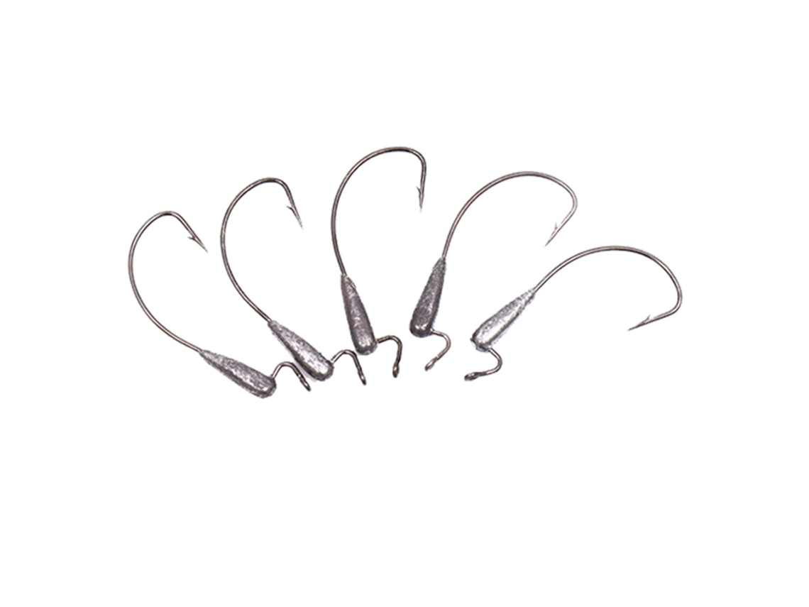 5pcs Anzol de Pesca de Aço Carbono Preto