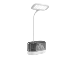 Lâmpada de Mesa Led 3 em 1 com Aba de Canetas Luz de Leitura Proteção Ocular para Dormitório Escritório