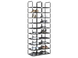 Vidaxl Sapateiras 2 Peças De 10 Níveis 33x33x174 Cm Tecido Não Tecido