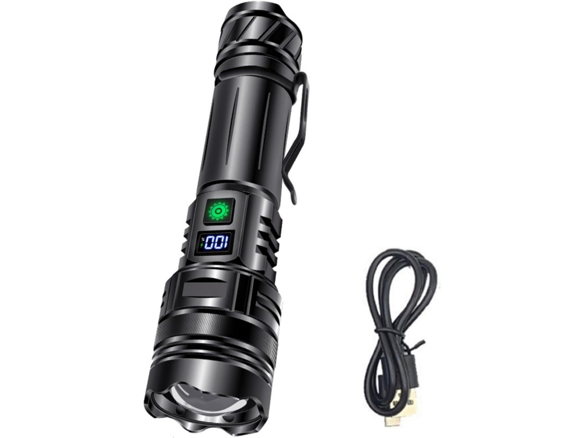 Lanterna Led De Alumínio Com 3 Modos De Iluminação (azul, Branca E Vermelha) Para Aventuras E Atividades Ao Ar Livre.
