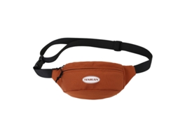 Bolsa Transversal De Nylon Laranja, Elegante E Leve.