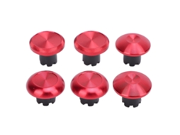 Kit Capas Joystick Controle Edge Alumínio Vermelho