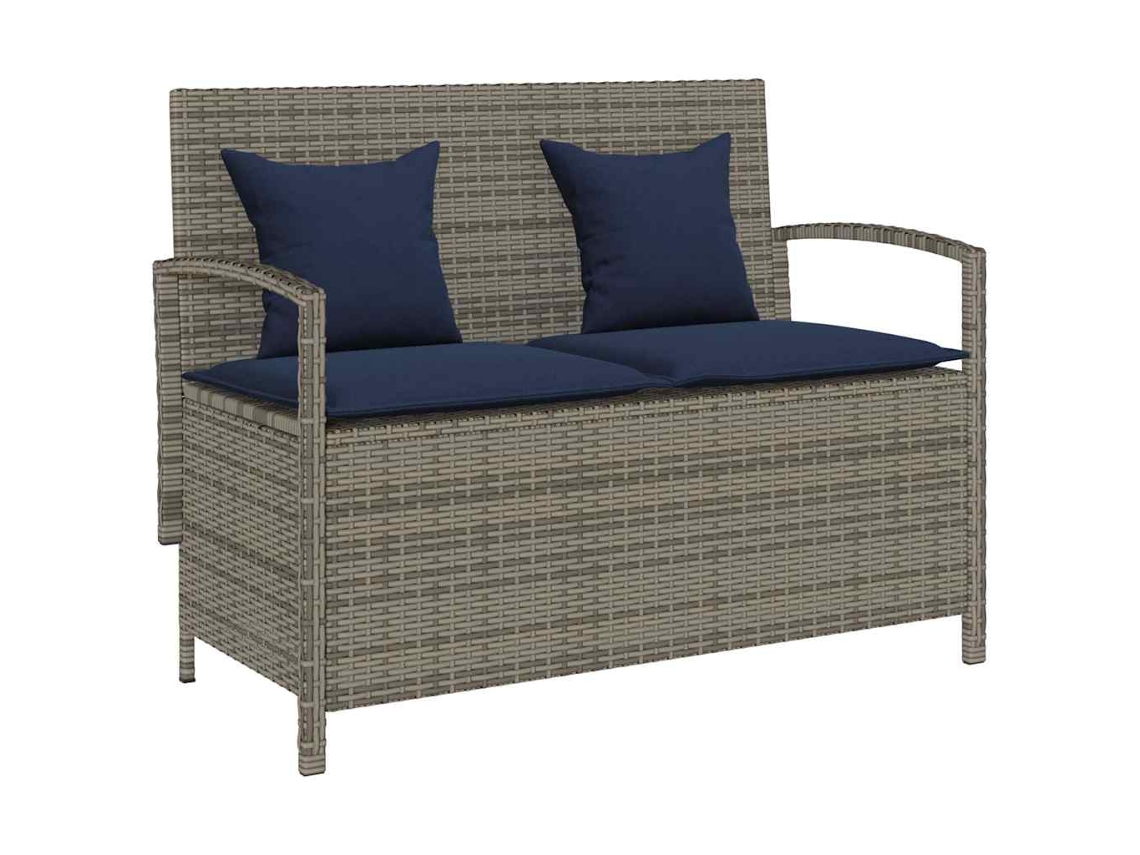 Garden Storage Bench, Garden Storage Benches Vidaxl Cinzeto Rattan / Vime (n/a)