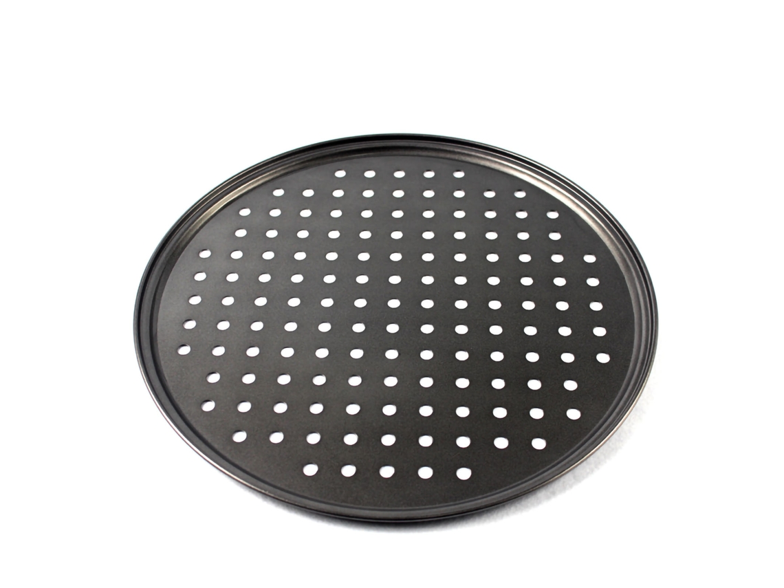 Forma De Pizza Perfurada Antiaderente Para Assar, Fácil De Desenformar, Fundo Firme, Assadeira Para Pizza Ventilada, 28 Cm