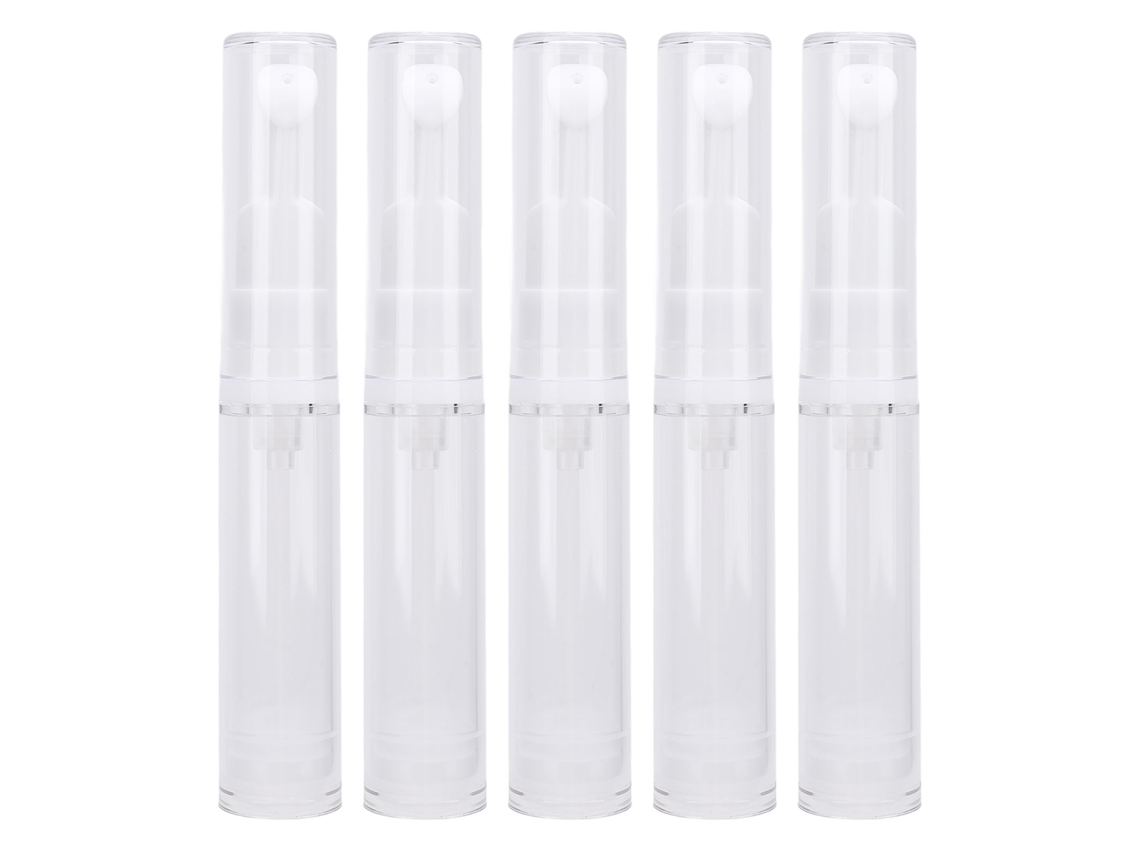 5 Potes Bomba Sem Ar Cosméticos Viajem Recarregáveis Dispensador Creme Olhos Maquiagem