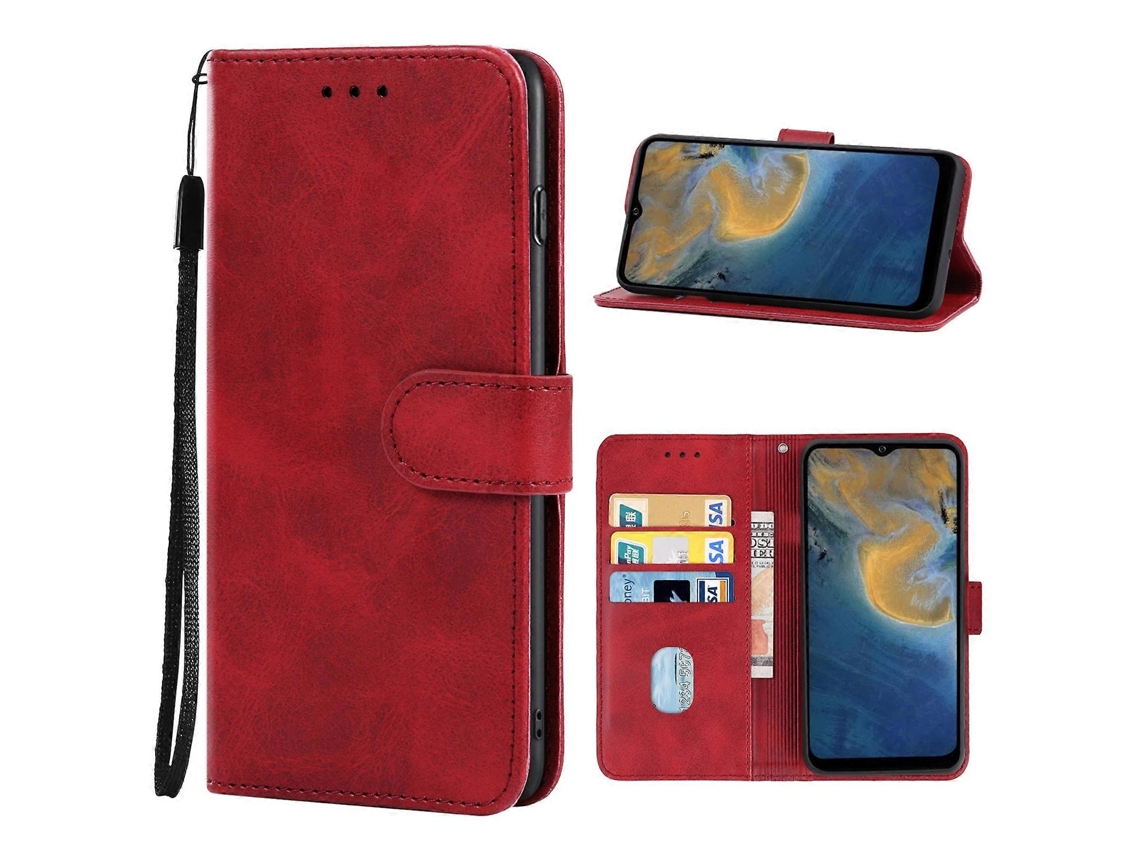 Capa De Couro Para Celular Zte Blade A72 4g / V40 Vita