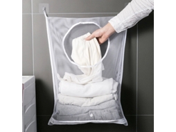 Saco de Lavanderia Pieces Grande Capacidade, Cesto de Roupa Suja, Saco Organizador para Pendurar em Armário, Ideal para Banheiro BRILVIBERA