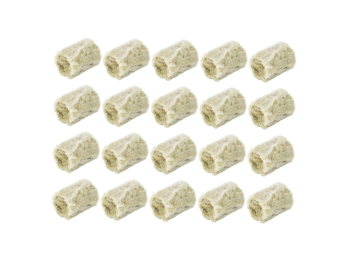 Inoomp Kit de 40 Plugs de Lã Hidropônica com Nutrientes, em Formato Cilíndrico, para Cultivo de Plantas em Varandas e CHABERLU