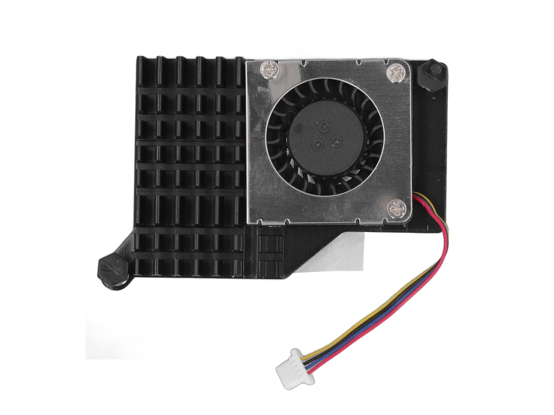 Cooler Pi 5 Alumínio Pwm Controle de Velocidade Preto