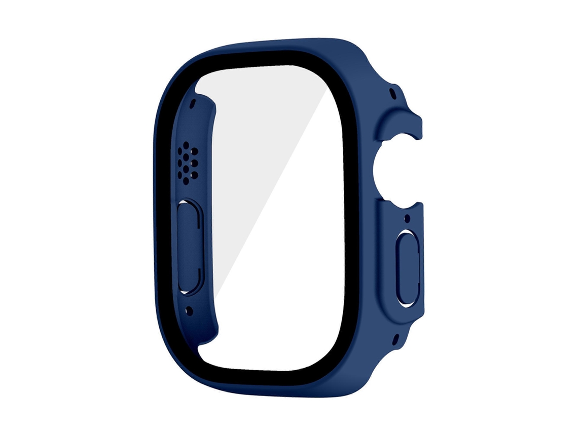 Capa rígida de PC para Apple Watch Ultra 49 mm com protetor de tela de vidro temperado, à prova d'água. Ly Ebike