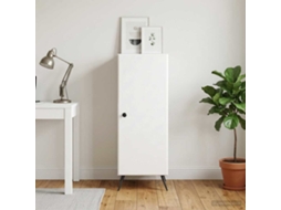 Vidaxl Buffet Branco Brilhante 33 X 34,5 X 90 Cm Derivados De Madeira
