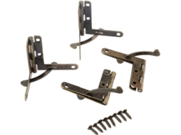 Conjunto De 12 Dobradiças Para Móveis, 33x 30mm, Para Tampa De Caixa Vinho Ou Joias, Com Mola De Suporte 90 Graus, Em