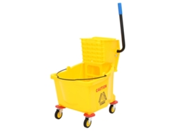 Vidaxl Balde De Esfregona Com Espremedor E Rodas 36 L Pp Amarelo