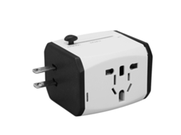 Adaptador Universal De Viagem 6a Usb C 3.0a